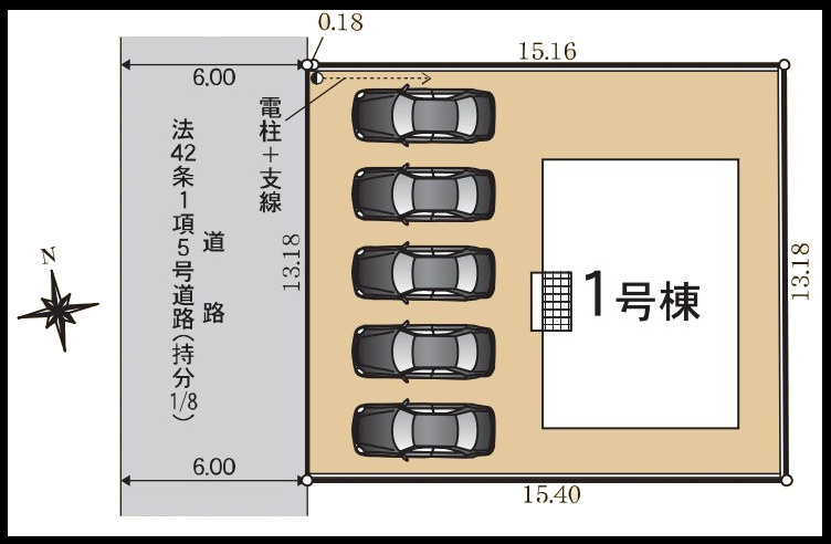 島田市阪本 第4の区画図