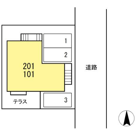 ファミリエ荏田の区画図
