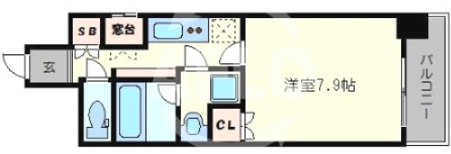 アンビエンテ四ツ橋の間取り|アンビエンテ四ツ橋　開放感ある間取り