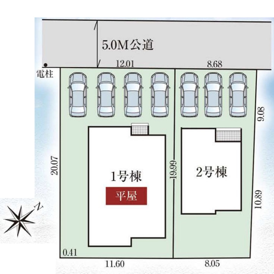 【区画図】 | 熊谷市拾六間2期　GRAFARE　新築戸建　全2棟　1号棟 | 1号棟