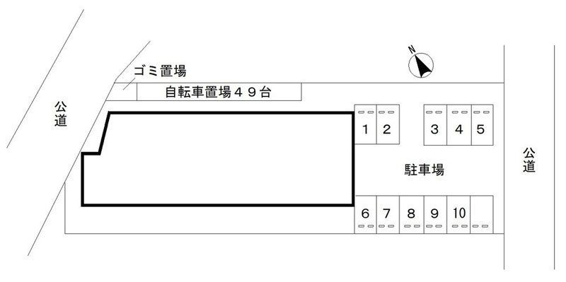 ＬＥＯ伍拾伍番館の区画図