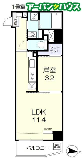 ８Ｌｅａｆ大元 の間取り