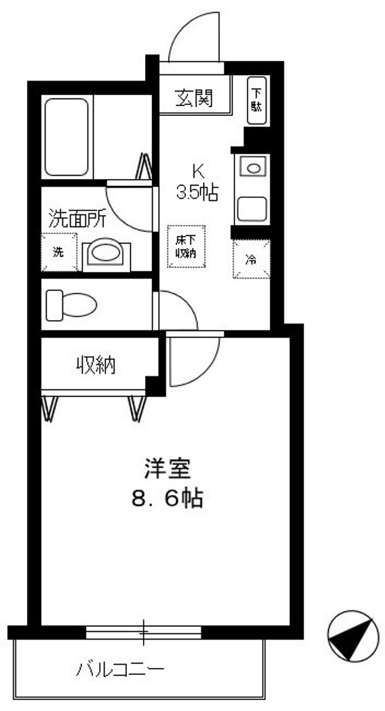 エミネンス多摩川の間取り