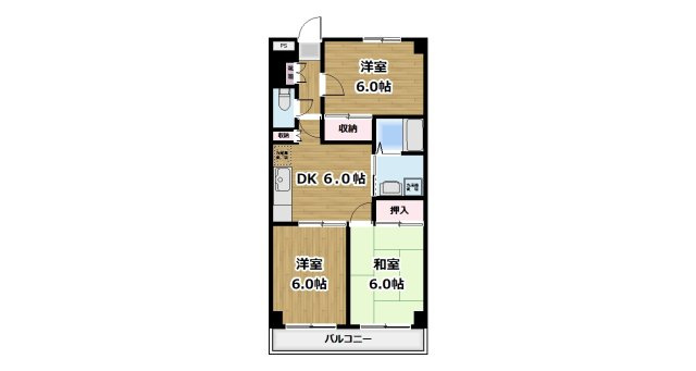 テラスヴュー高野台の間取り