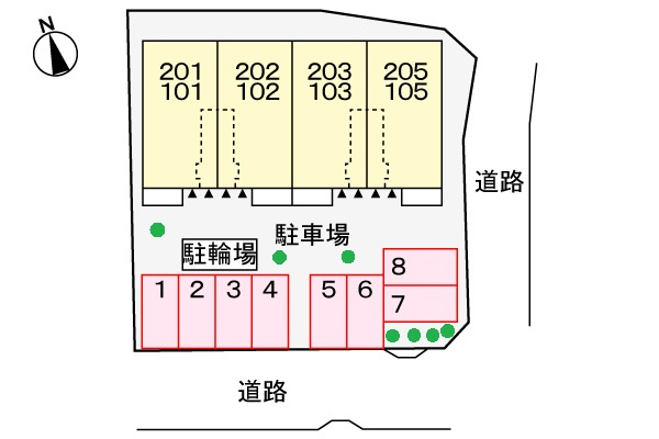 カーサ フィオーレの区画図
