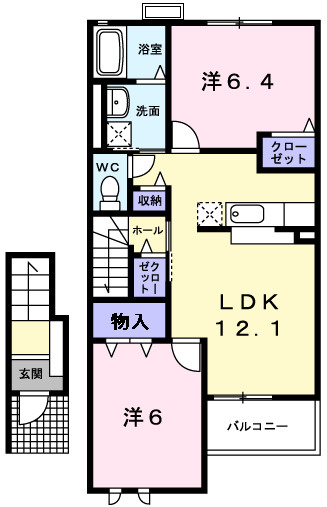 グランツ　ミッテⅡの間取り|間取図