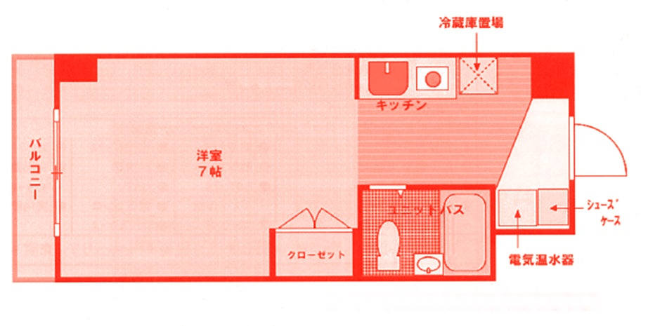 藤沢市城南４丁目の賃貸マンションの間取り