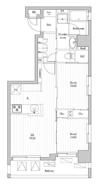 南千住レジデンスの間取り