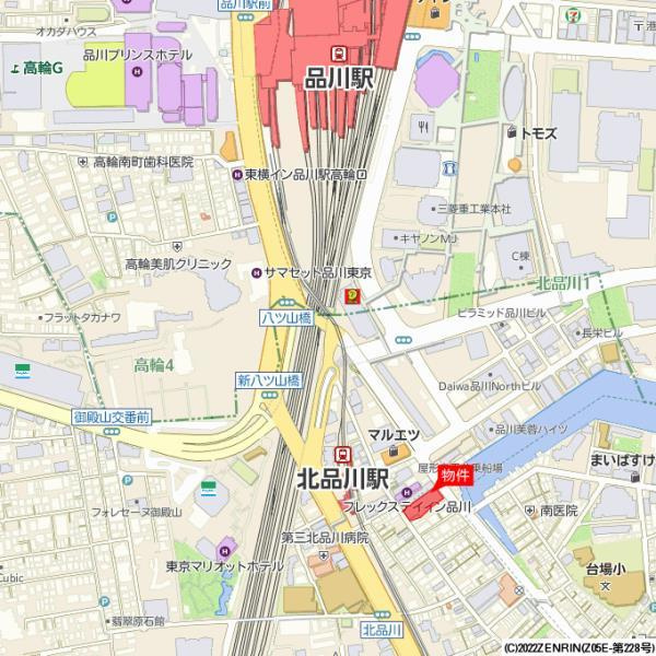 ニックハイム北品川の地図