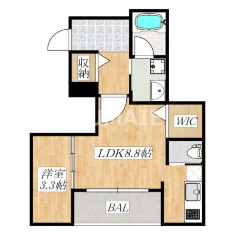 maison du arbreの間取り|南向きです