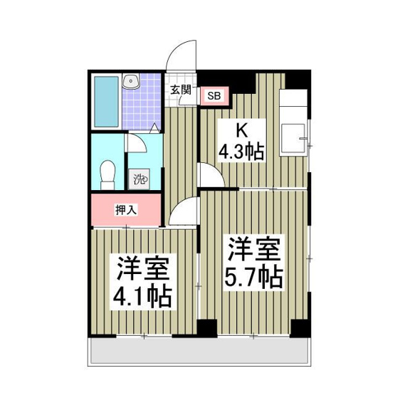 【間取り】 | サンモール相模(サンモールサガミ）