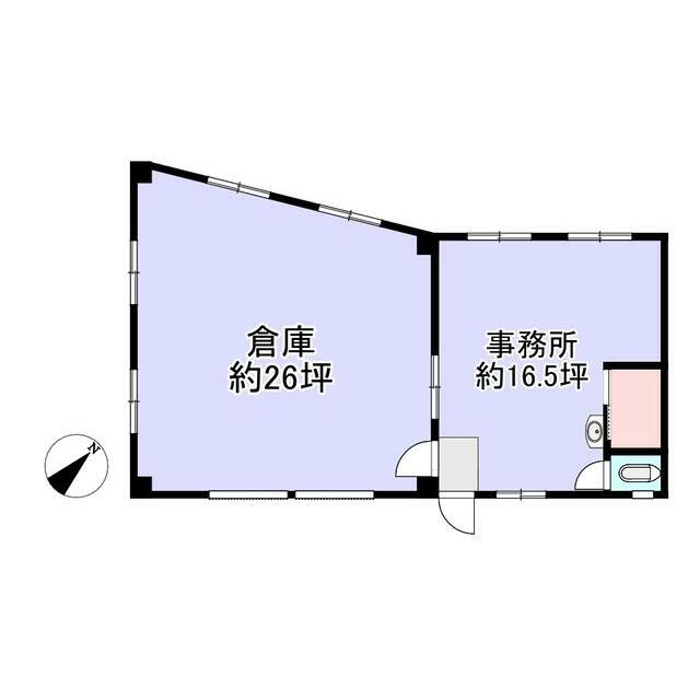 西中島事務所・倉庫（南）の間取り