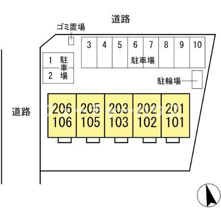 フォレストピア吉沢の区画図