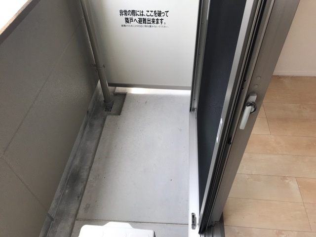 メルヴェーユⅢのバルコニー