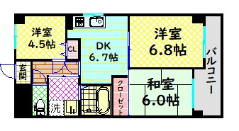 【間取り】 | サンパレス北花田