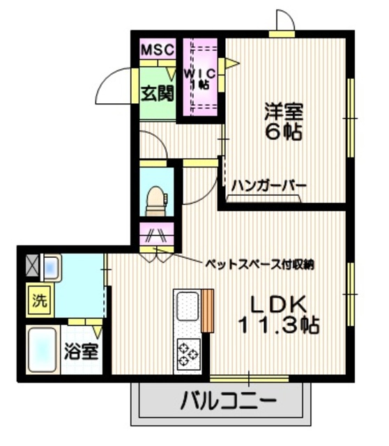 メゾンデフルールⅡの間取り|★間取り★