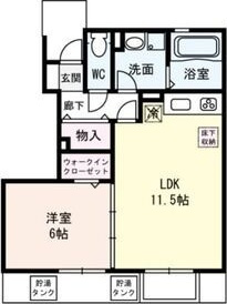シーザリオ A棟 Aの間取り