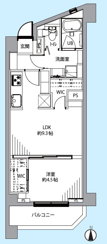 学芸大ダイヤモンドマンションの間取り