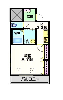 アモローソ　ヤワタの間取り|★角部屋2面採光のお部屋です★