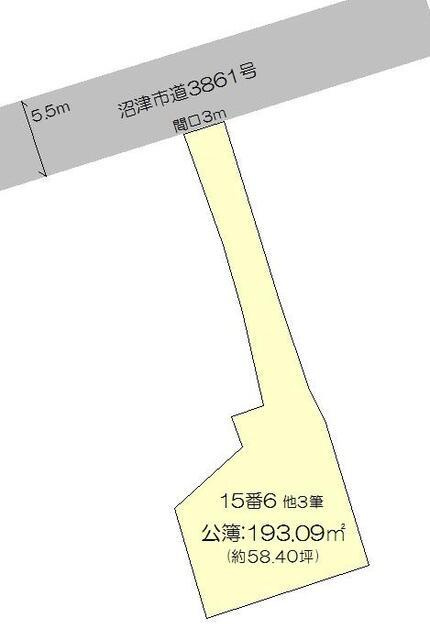 沼津市常盤町３丁目の売地