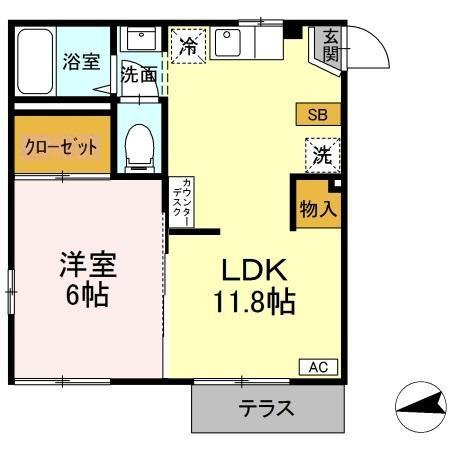 【間取り】 | ヴィラセイワB