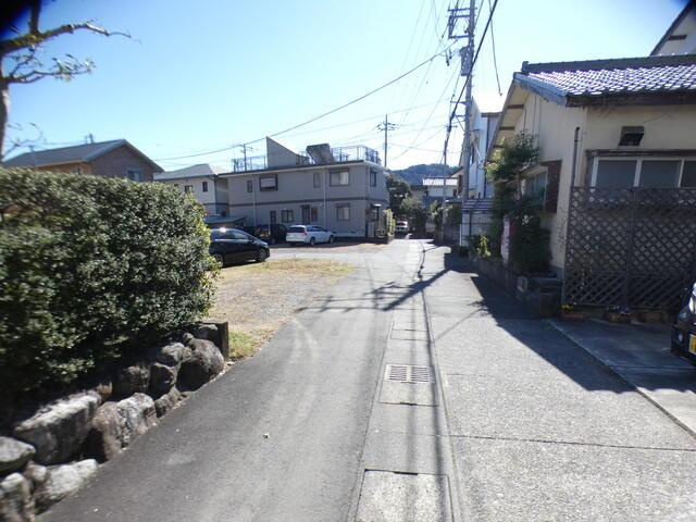 沼津市大平の売地|西側公道　幅員４．０ｍ