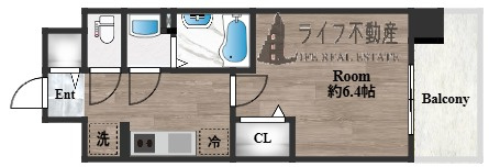 プレサンス森ノ宮　THEゲートの間取り