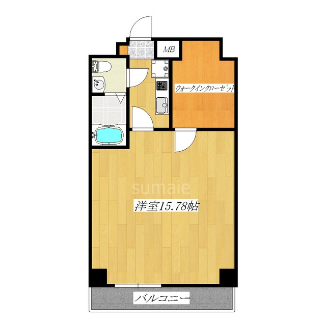グランパークＮ.東京の間取り|東向きのお部屋です♪