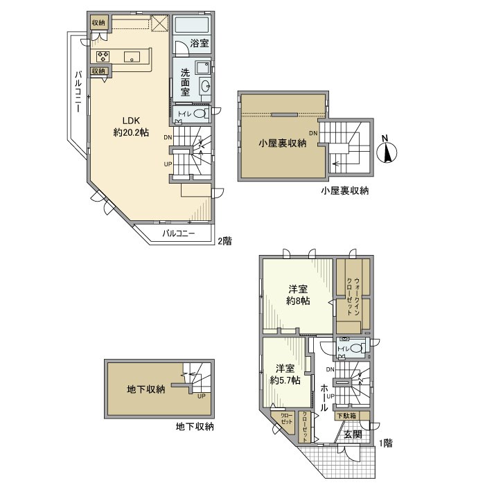 西原町戸建の間取り