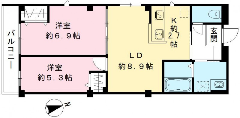 チェリッシュの間取り