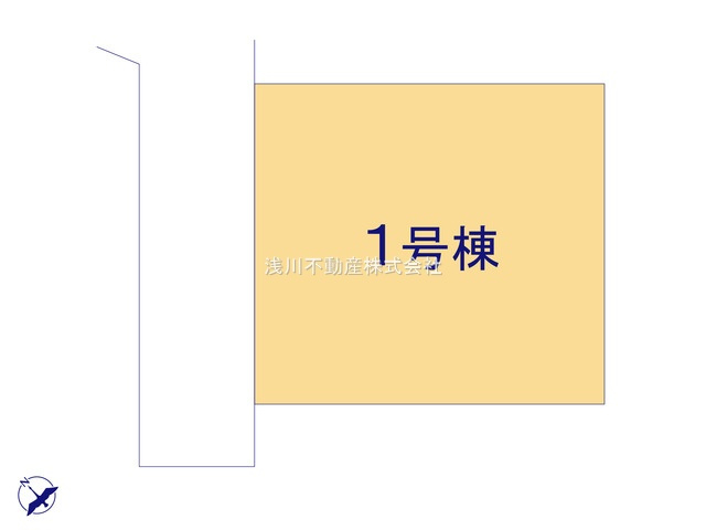 八王子市　川口町　新築一戸建て　０４期の区画図|～北西4ｍ道路に面している整形地～