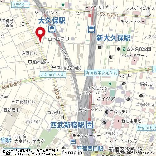 ヴィア・シテラ新宿の地図