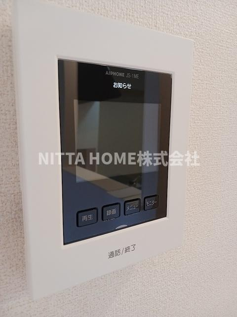 豊岡市宮島のアパートのセキュリティ|モニタ付きインターホンを完備◎
