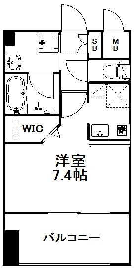 新品家具付きマンション春吉10(KaGood福岡)の間取り|※間取りと異なる場合は現状を優先します。