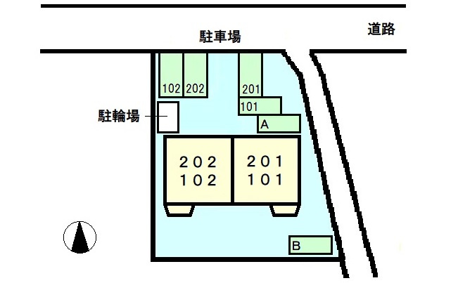 クレストール松浦の区画図
