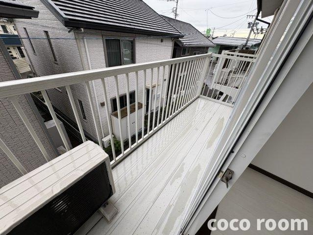 ハートハイツIIのバルコニー