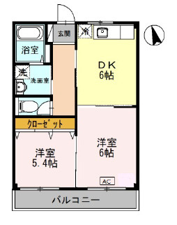 ツクモハイツの間取り
