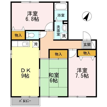 あかり　B棟の間取り