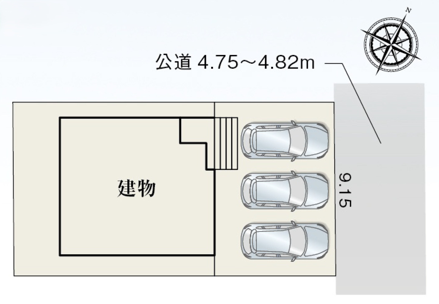 新築戸建　静岡市葵区瀬名1丁目　全1棟　1号棟の区画図