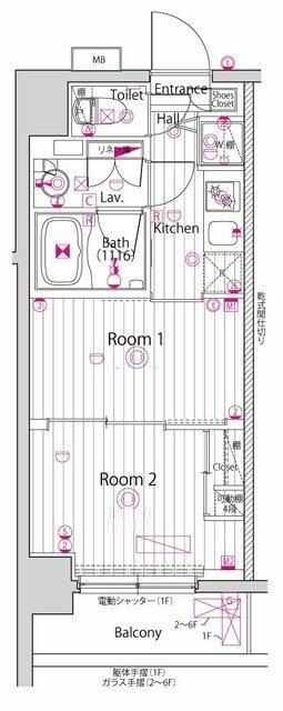 ガーラ・ヴィスタ練馬中村橋の間取り|間取りです。