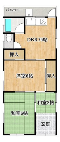 野久保アパート　明洋の間取り