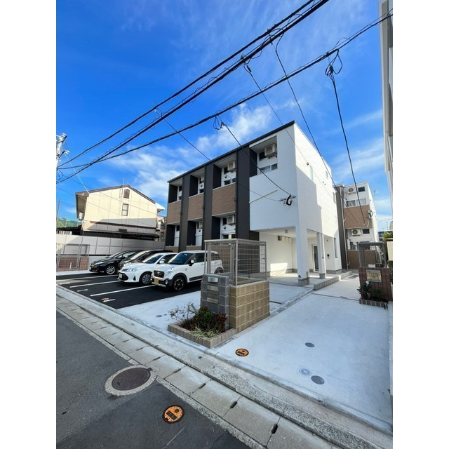 福岡市東区和白２丁目のアパートの外観パース