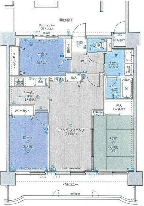 ダイアパレスプロムナード加古町の間取り
