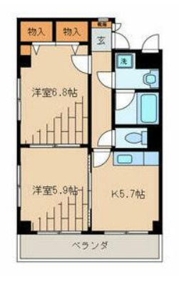 三恵中田パレスの間取り