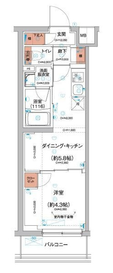 【間取り】 | ハーモニーレジデンス羽田天空橋 | 間取り図