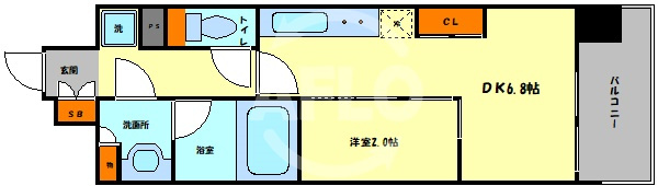 コンフォリア・リヴ南森町Qの間取り|コンフォリア・リヴ南森町Q　間取り