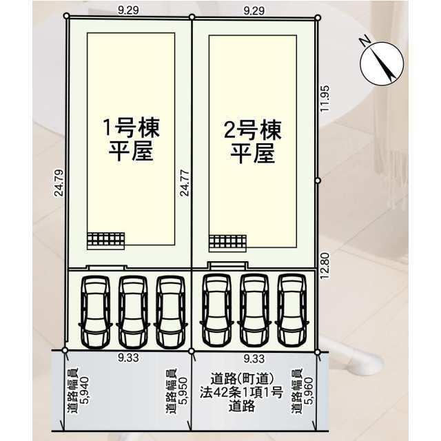苅田町若久町第5の区画図