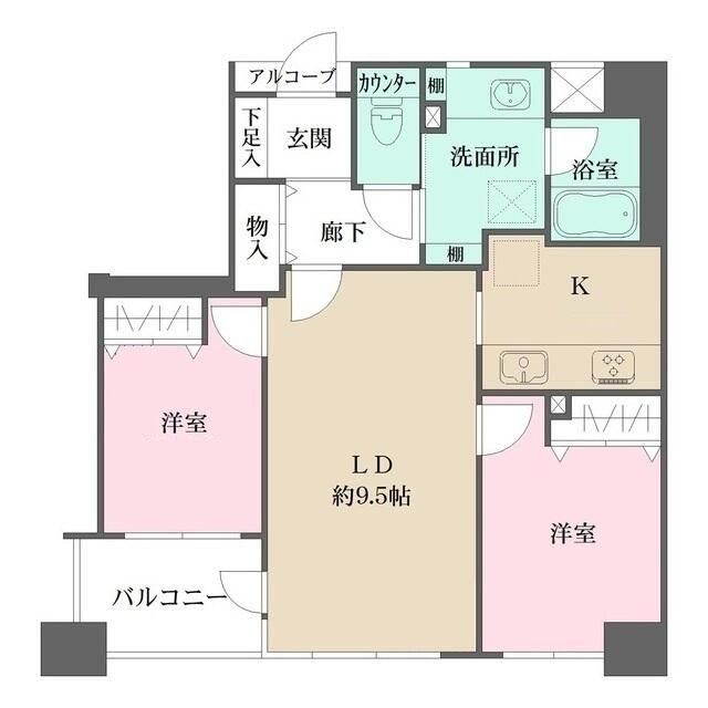 ルミネ東京ベイフロントの間取り|間取りです。