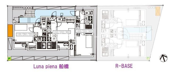Luna piena 船橋の区画図