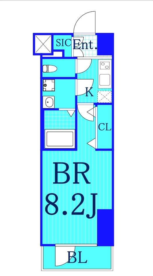 エステムプラザ横濱関内の間取り
